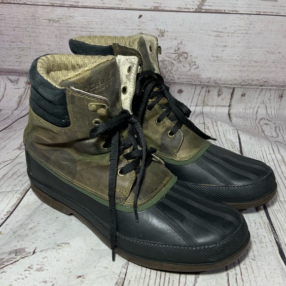 Sperry Mens Camo Waterproof Duck Boots Sz 9 main image 6